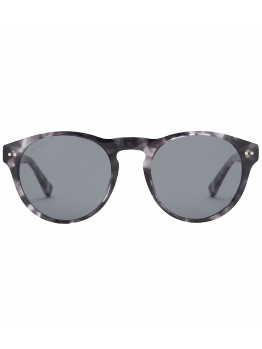 DIFF Cody Sunglasses Polarized Black Marble Frame Smoke Grey Lenses Unisex NWT